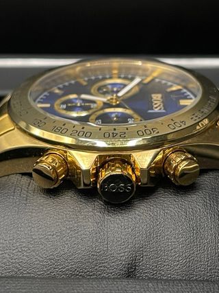 Reloj Hugo Boss Cronógrafo Dorado Azul