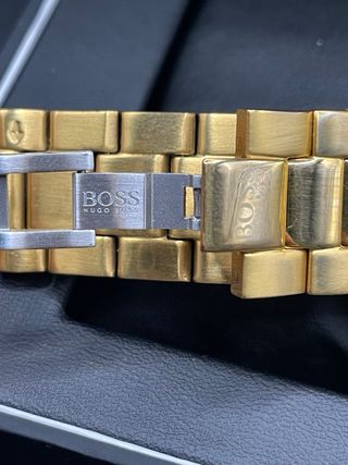 Reloj Hugo Boss Cronógrafo Dorado Azul