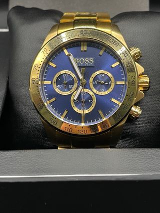 Reloj Hugo Boss Cronógrafo Dorado Azul