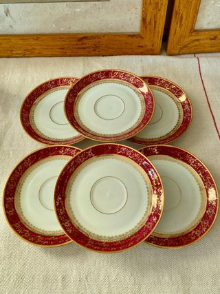 6 Piatti Limoges Marcel Chaufriasse in Porcellana