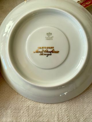 6 Piatti Limoges Marcel Chaufriasse in Porcellana