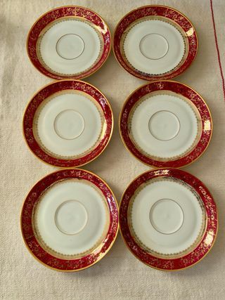 6 Piatti Limoges Marcel Chaufriasse in Porcellana