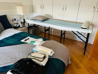 Camilla portátil modelo mochila súper útil .