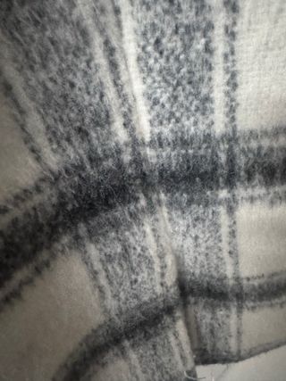 Abrigo cuadros Mango Talla XXS