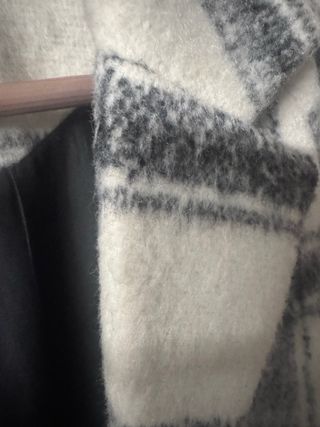 Abrigo cuadros Mango Talla XXS