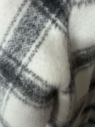 Abrigo cuadros Mango Talla XXS