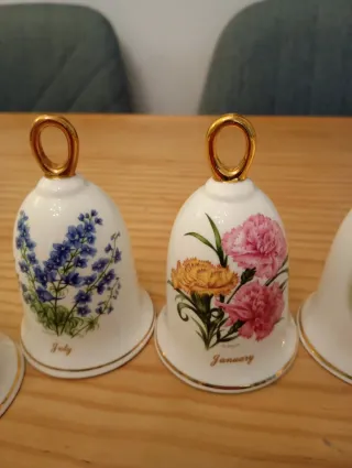 Campanas de porcelana decoradas