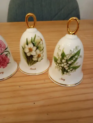 Campanas de porcelana decoradas