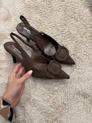 STEPMADE Décolleté Camoscio Marrone