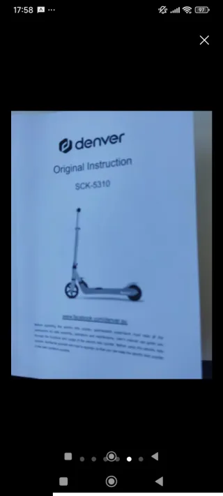 Patinete eléctrico infantil