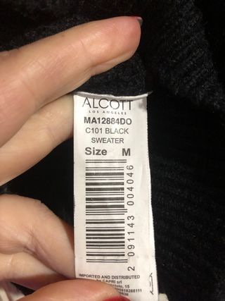 Maglione ALCOTT nero taglia M