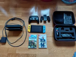 Nintendo Switch + Juegos Minecraft y FIFA 23