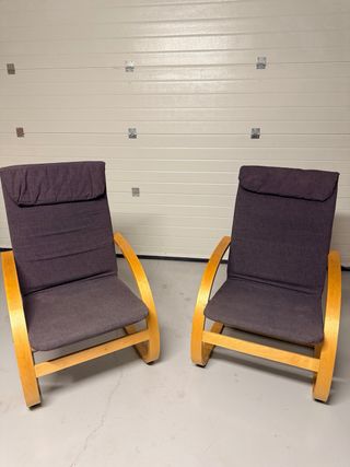 Sillones /butacas tela y madera