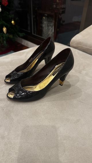 Zapatos Louis Vuitton Charol Burdeos