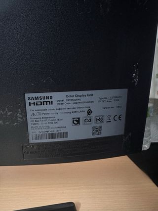 Monitor Curvo Samsung 27'' Negro/Gris