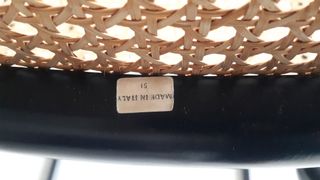 SILLA CESCA diseño Marcel Breuer. Rattan negra.