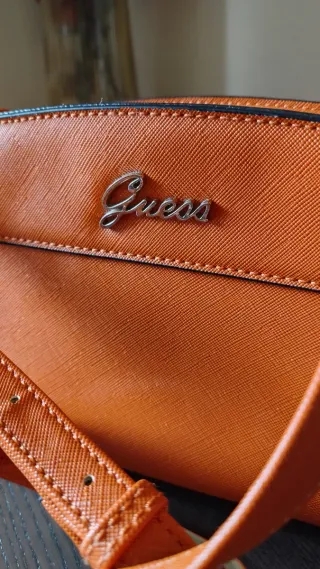 Borsetta Guess Arancione Oro