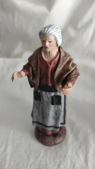 Lote figuras barro lienzado de 12 cm