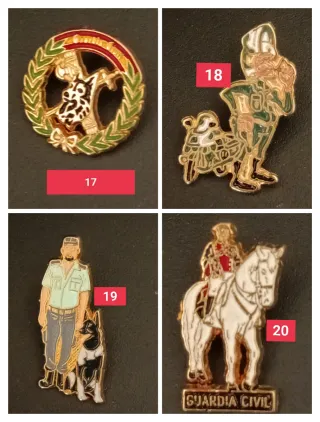 Colección 30 Insignias Guardia Civil