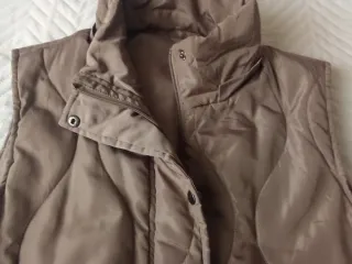 Chaleco acolchado largo mujer