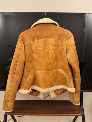 Chaqueta Solsona Piel Borrego Marrón Camel