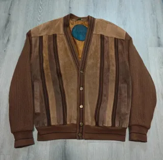 Cárdigan vintage marrone