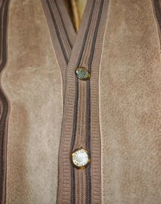 Cárdigan vintage marrone