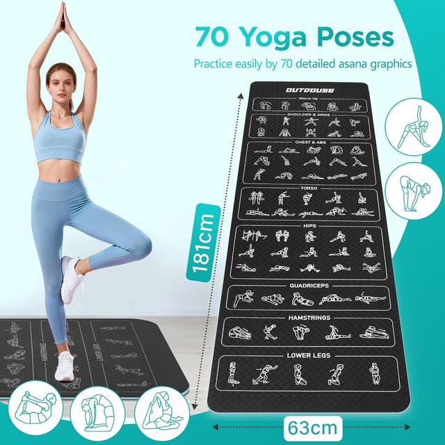 Esterilla Yoga con 70 Posturas