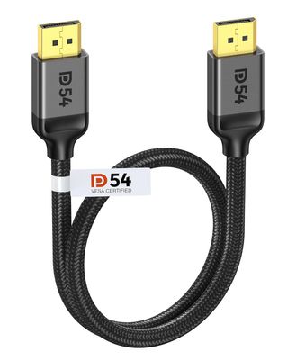 Silkland 50CM Cable DisplayPort 2.1 [DP a DP], Cer