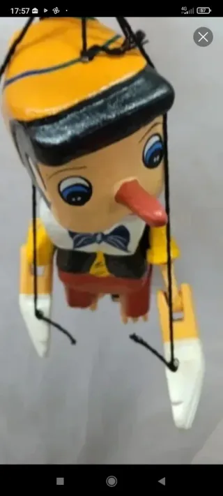 Pinocho de madera hecho a mano 19.9 cm