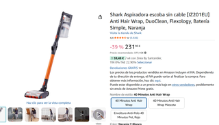 Shark Aspiradora escoba sin cable