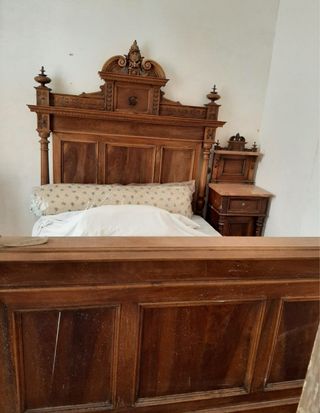 Cama Alfonsina Madera Nogal