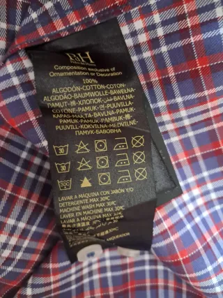 Camisa Pedro del Hierro cuadros Talla L