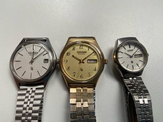 3 pz. Orologi Citizen Quartz non funzionanti