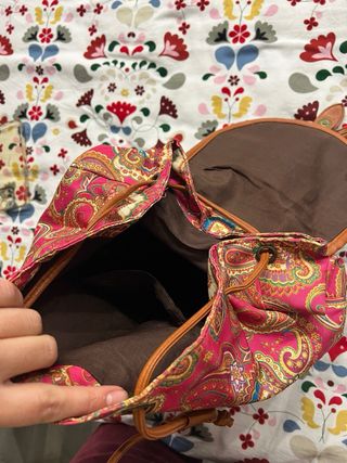 Mochila Estampada Paisley Rosa
