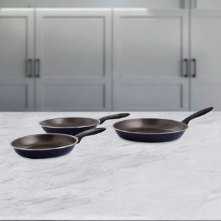 QUID NUIT - Set 3 Padelle in Alluminio Stampato 20/24/28 cm