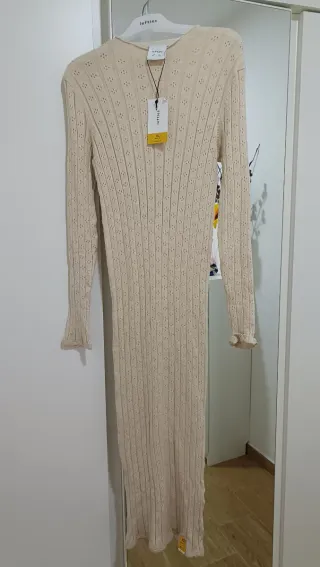 Vestido Lefties punto beige talla XL