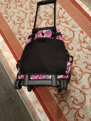 Mochila con ruedas multicolor
