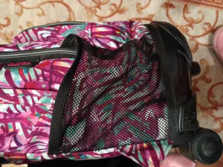 Mochila con ruedas multicolor