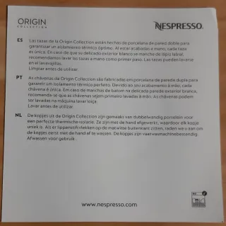 Tazza Collezione Origin Nespresso