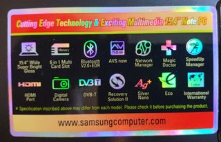 Portátil Samsung NP-R70 Negro