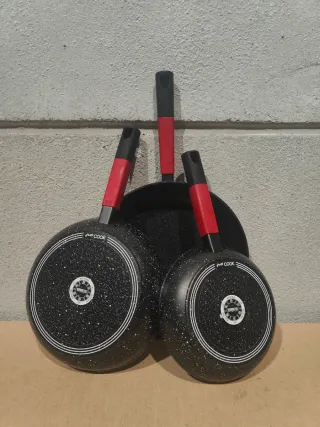 Set di padelle 20/24/28 cm con finitura pietra