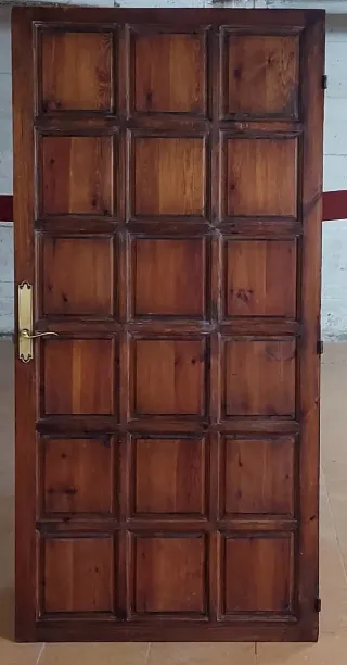 Puerta diseño antiguo,madera teca maciza96,5x4x198