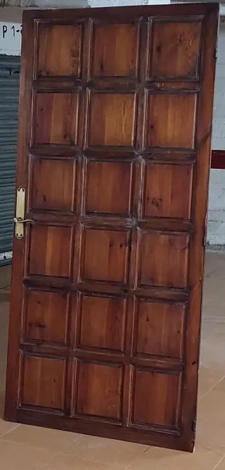 Puerta diseño antiguo,madera teca maciza96,5x4x198