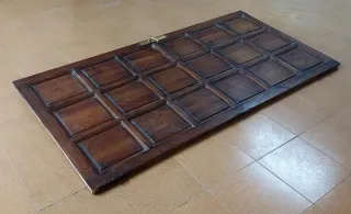 Puerta diseño antiguo,madera teca maciza96,5x4x198