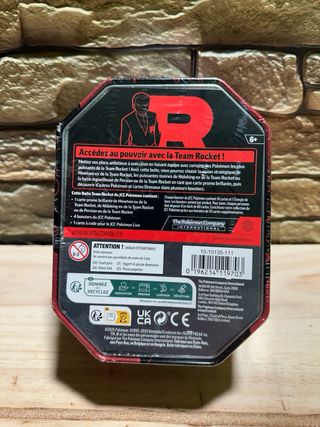 Lata Pokémon Team Rocket Mewtwo EX JCC