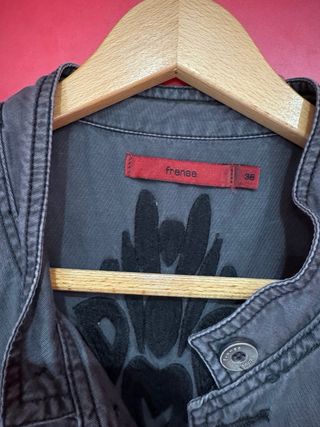 Giubbotto corto grigio vintage