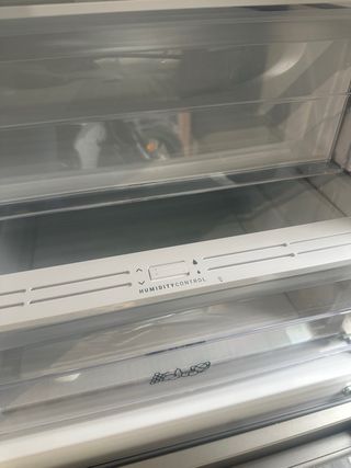 Nevera Combi Zanussi Plateada