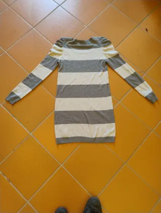 Maglioncino Pimkie righe grigio bianco