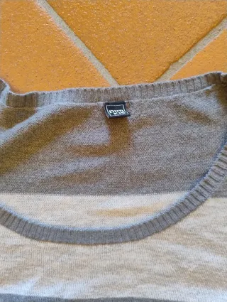 Maglioncino Pimkie righe grigio bianco